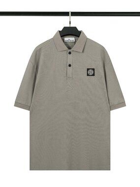 Stone Island Gray Polo Shirt